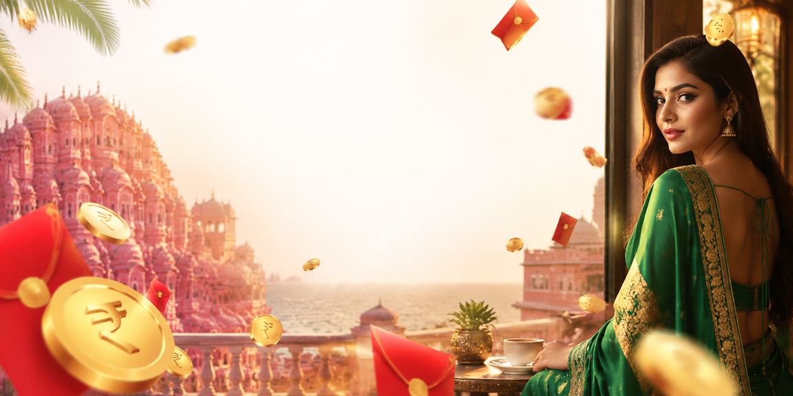 Jaipur Hawa Mahal with red envelope bonus and saree lights